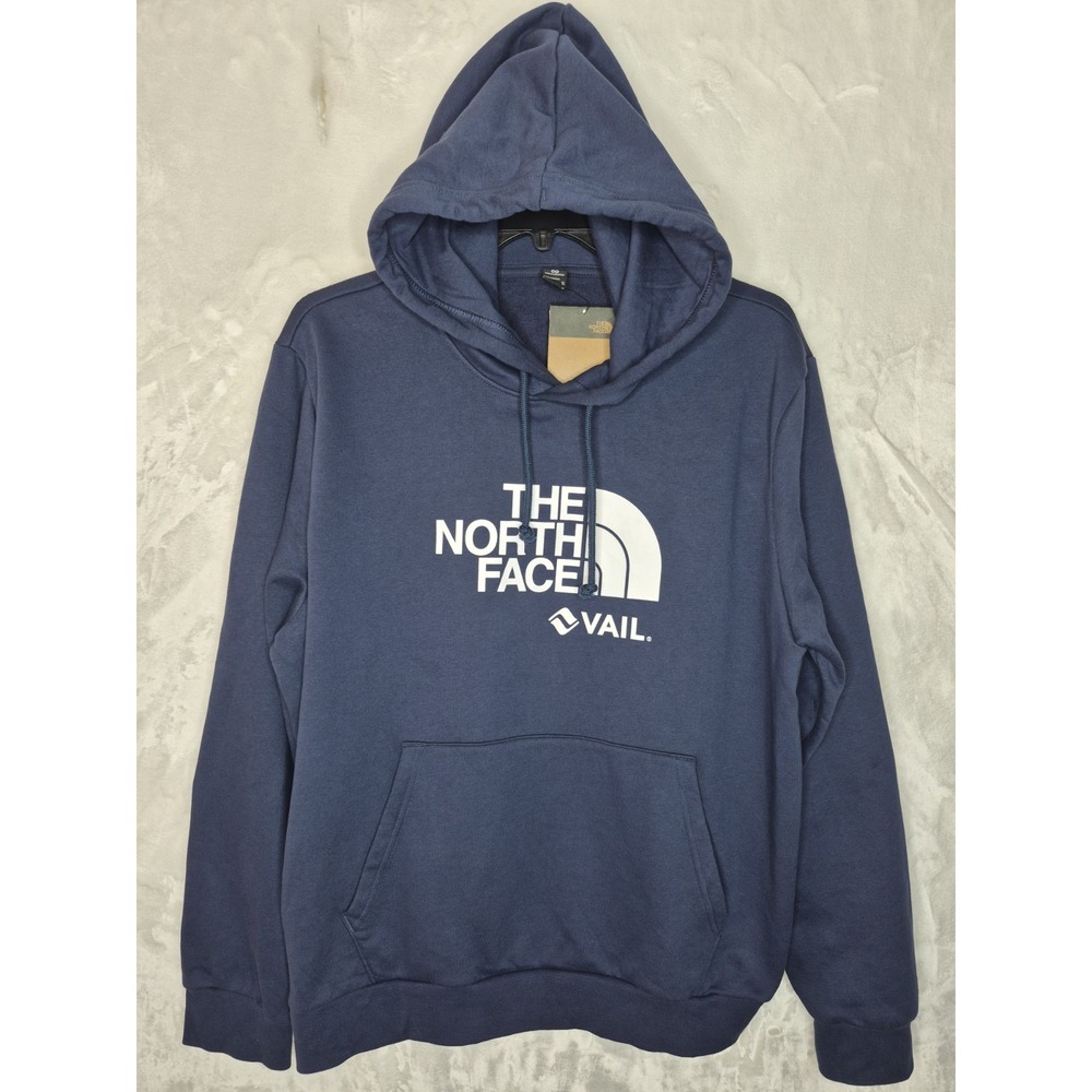 NWT The North Face Evolution Half Dome Hoodie Mens XL Summit Navy Blue Vail